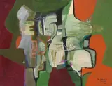 Roberto Burle Marx, Sem Título, 1988, óleo sobre tela
