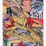 Henrique Oliveira, Sem Título, 2009, acrílico sobre tela