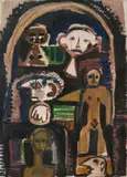 Rubens Gerchman, Multidão, 1964, acrílica sobre tela