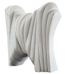 Jesper Neergaard, Arcanjo, 1991, escultura de marmore branco de naxos