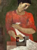 João Quaglia, Passando Roupa, 1983, óleo sobre tela
