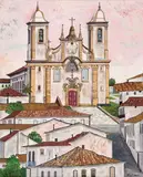 Yasuichi Kojima, Igreja Nossa Senhora do Carmo, 2006, óleo sobre tela