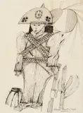 Cangaceiro by Aldemir Martins, 1964, nanquim sobre papel, offered Dec 2015