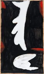 Sem Título by Leonilson, 1985, acrílico sobre jornal, offered Dec 2015