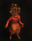 Fantasiado Nº3 (Chapéu) by Mário Gruber, 1985, óleo sobre tela, offered Dec 2015