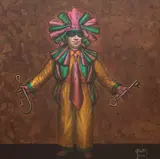 Fantasiado by Mário Gruber, 2000, óleo sobre tela, offered Dec 2015
