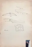 Desenho para Projeto by Oscar Niemeyer, canetão sobre papel, offered Dec 2015