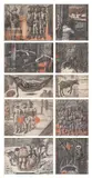 Candido Portinari, Conjunto de 10 desenhos, 1955, crayon e sanguínea sobre papel