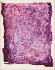 Sem Titulo by Tomie Ohtake, 1966, óleo sobre tela, offered Dec 2015