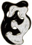 Leda Catunda, Massa Cinzenta, 2004, acrílico sobre tecido
