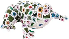 Fidela by Joana Vasconcelos, 2014, Fiança Rafael Bordalo Pinheiro pintada com vidrado cerâmico e croché de algodão feito à mão, offered Dec 2015