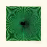 Alberto Biasi, Dinâmico Visual S7, 1964, serigrafia e aplicação em vidro