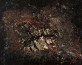 Sem Título by Antônio Bandeira, 1963, óleo sobre cartão, offered Dec 2015