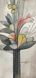 Flor by Aldemir Martins, 1963, nanquim sobre papel, offered Dec 2015