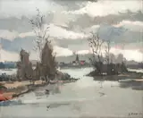 Sílvio Pinto, França, 1954, óleo sobre tela