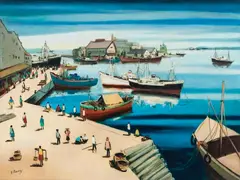 O Porto by Sílvio Pinto, óleo sobre tela, offered Dec 2015