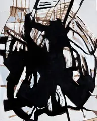 Barcelona by Giselda Leirner, 1996, acrílico sobre cartão colado em placa, offered Dec 2015