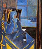 Jesus Fuertes, "Saudades", 1981, óleo sobre tela