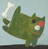 Cachorro by Gustavo Rosa, 1987, óleo sobre tela, offered Dec 2015
