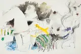 Para a Sonia by Ubirajara Ribeiro, 1988, aquarela sobre papel, offered Dec 2015