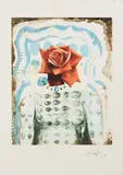 Rosa Vermelha by Salvador Dalí, litogravura sobre papel, offered Dec 2015
