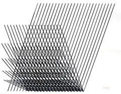 Michel Deverne, Linhas, colagem sobre papel
