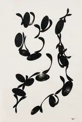 Fernando Lemos, Formas, 1960, nanquim sobre papel
