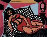 Di Cavalcanti, Mulata, 1973, serigrafia sobre papel