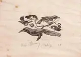 Livio Abramo, Pássaros, 1940, xilogravura sobre papel
