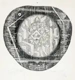 Livio Abramo, Mandala, 1955, xilogravura sobre papel japonês