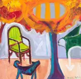 Cadeira e Cachorro by José Júlio de Calasans Neto, 2004, óleo sobre tela, offered Dec 2015