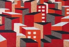 Cidade by Claudio Tozzi, 1997, acrílico sobre tela colado em placa, offered Dec 2015