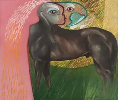 Cometa Centauro by M. Cavalcanti, 1986, óleo sobre tela, offered Dec 2015