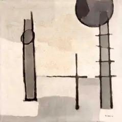 Constante by Paolo Rissone, 1961, óleo sobre tela, offered Dec 2015