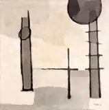 Paolo Rissone, Constante, 1961, óleo sobre tela
