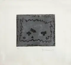Sem Título by João Atanásio, 1986, xilogravura sobre papel, offered Dec 2015