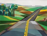 Ingres Speltri, A Estrada, 1986, óleo sobre tela