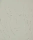 Face by Alexander Calder, nanquim sobre papel, offered Oct 2015