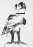 Carcará by Aldemir Martins, 1977, nanquim sobre papel, offered Oct 2015