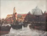 Porto do Mercado by José Pancetti, 1935, óleo sobre tela, offered Oct 2015