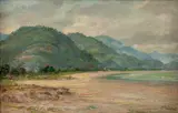 Benedito Calixto, Praia do Meio, 1922, óleo sobre tela