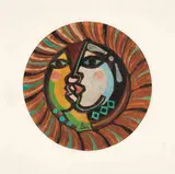 O Beijo by Di Cavalcanti, óleo sobre placa, offered Oct 2015