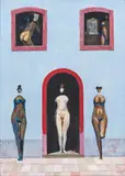 Carybé, Os Espelhos, 1986, óleo sobre tela