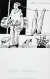 Aldemir Martins, Calça Italiana, 1983, técnica mista sobre papel