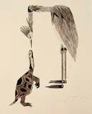 Amigos by Gerda Brentani, 1962, nanquim e sépia sobre papel, offered Oct 2015