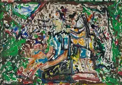 Maternidade by Tran Tho, óleo sobre madeira, offered Oct 2015