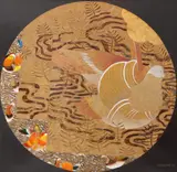 Pássaros by Kazuo Wakabayashi, 2008, óleo e folha de ouro sobre tela, offered Oct 2015