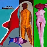 Sem Título by José Júlio de Calasans Neto, 2000, óleo sobre tela, offered Oct 2015