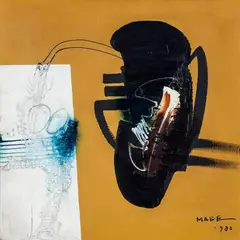 Sem Titulo by Manabu Mabe, 1980, óleo sobre tela, offered Jun 2015