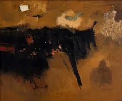 Sem Título by Manabu Mabe, óleo sobre placa, offered Jun 2015